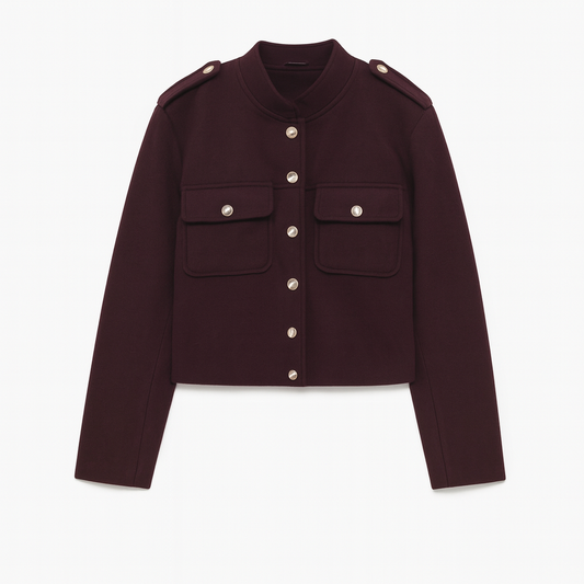 VESTE COURTE À BOUTONS DORÉS