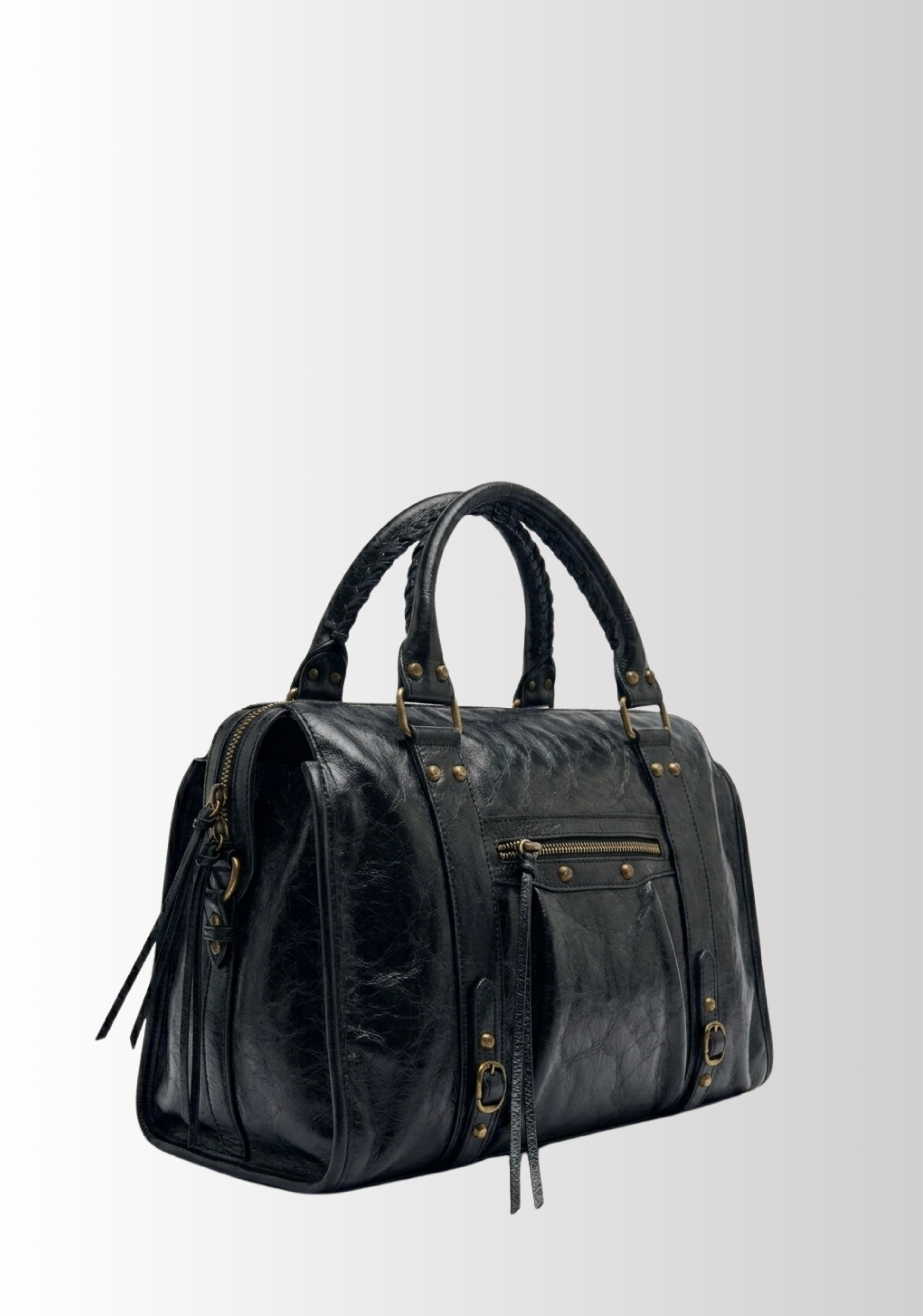 SAC À MAIN EN CUIR BROSSÉ MAISON MOSSEN