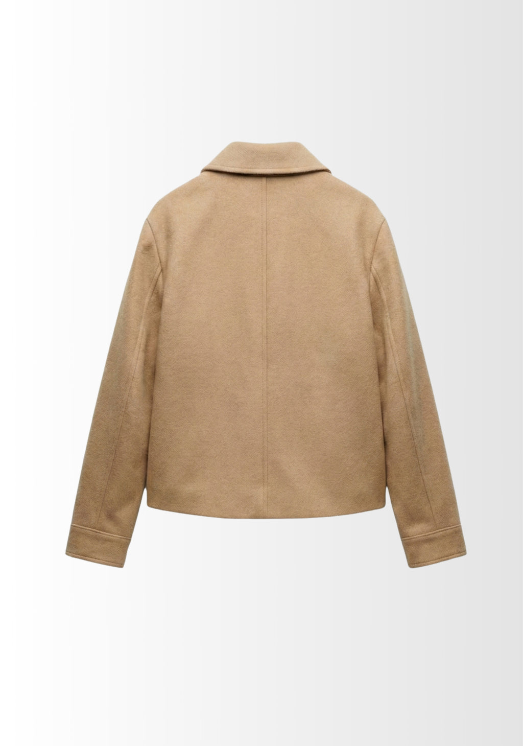 VESTE EFFET LAINE À POCHES PLAQUÉES