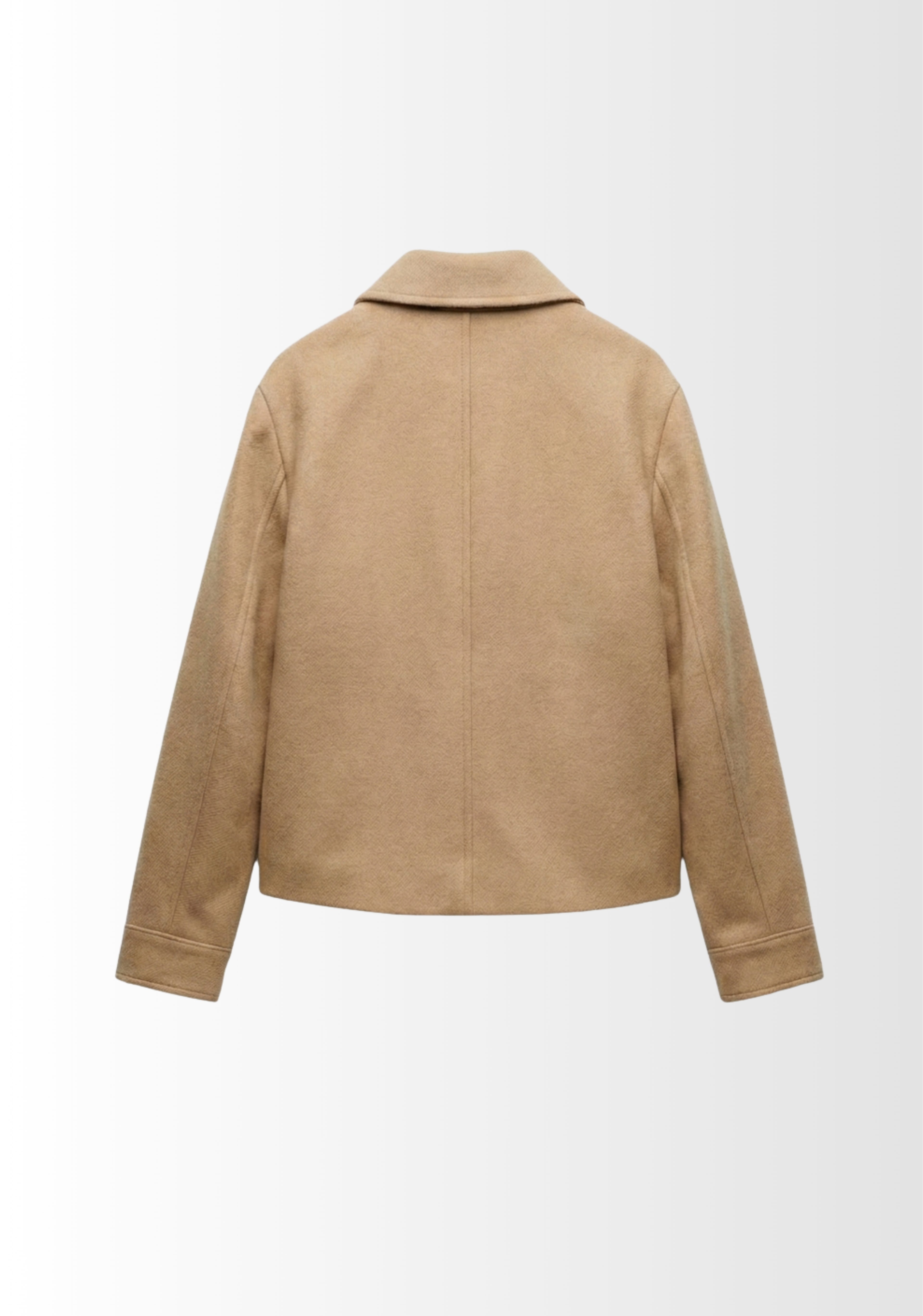 VESTE EFFET LAINE À POCHES PLAQUÉES
