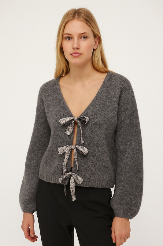 Sequined knitted cardigan • Women