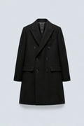 MANTEAU CROISÉ EN TISSU STRUCTURÉ