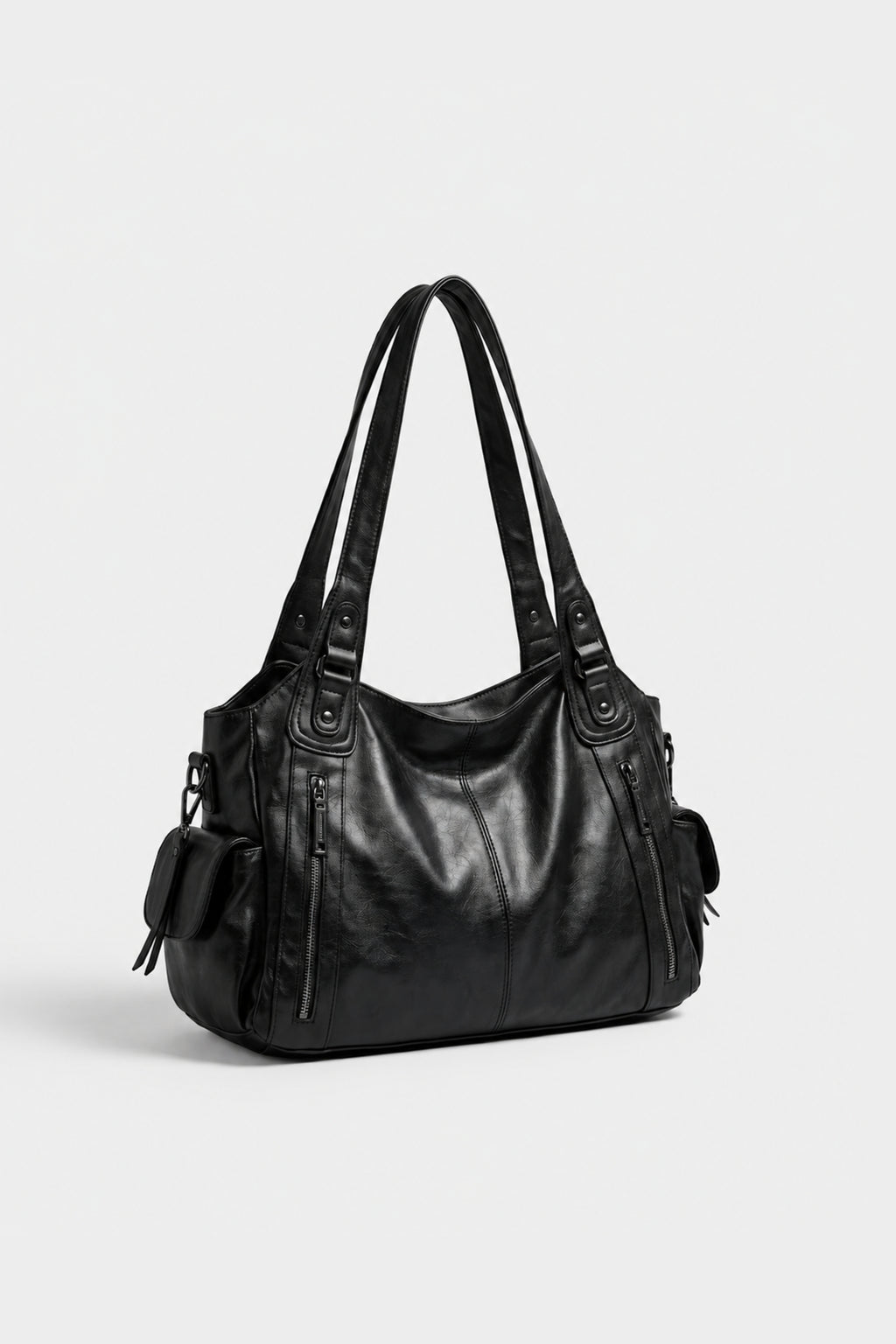 MOSSEN HOUSE FAUX LEATHER HANDBAG