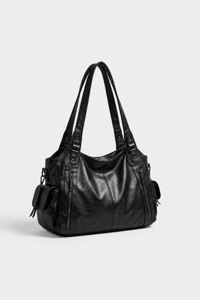MOSSEN HOUSE FAUX LEATHER HANDBAG