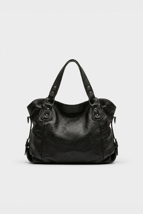 MOSSEN HOUSE FAUX LEATHER HANDBAG