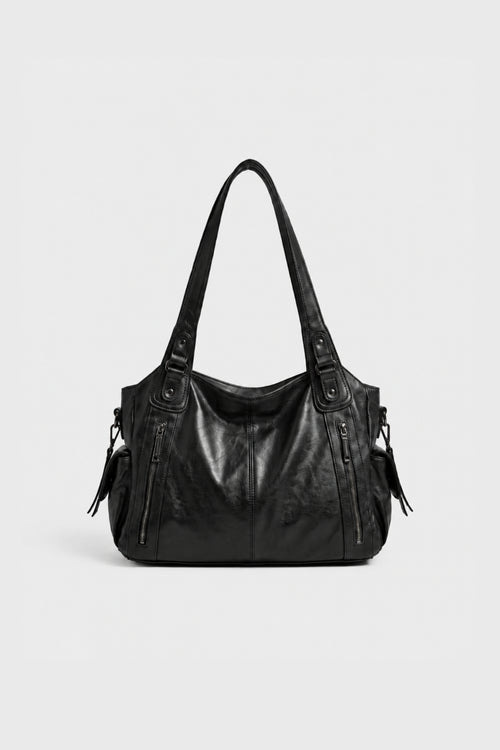 MOSSEN HOUSE FAUX LEATHER HANDBAG
