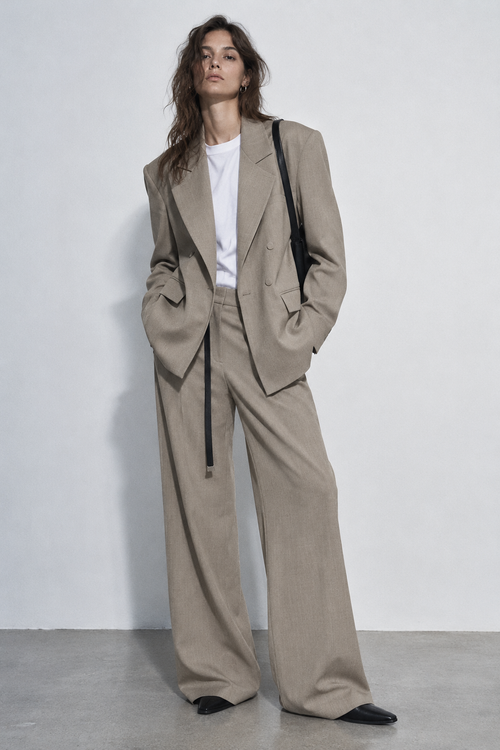 BLAZER OVERSIZE À DOUBLE BOUTONNAGE (Copie)
