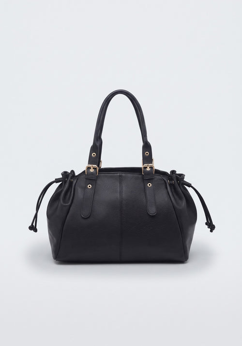 SAC À MAIN EN CUIR SYNTHÉTIQUE À LIENS COULISSANTS