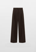PANTALON LARGE À PLIS