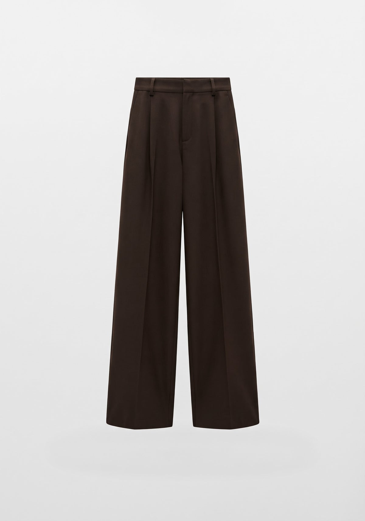 PANTALON LARGE À PLIS