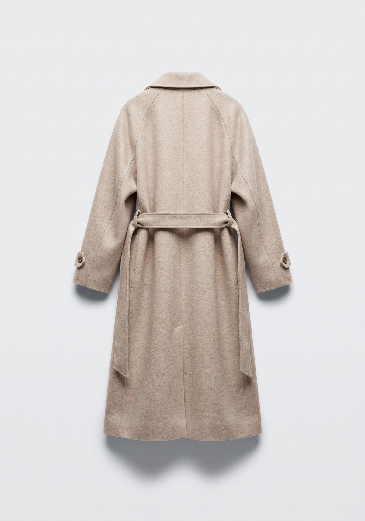 MANTEAU LONG EN DRAP DE LAINE