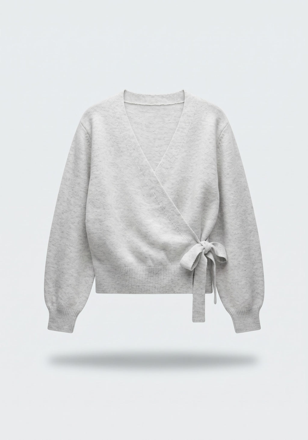 CARDIGAN CROISÉ EN MAILLE CHINÉE