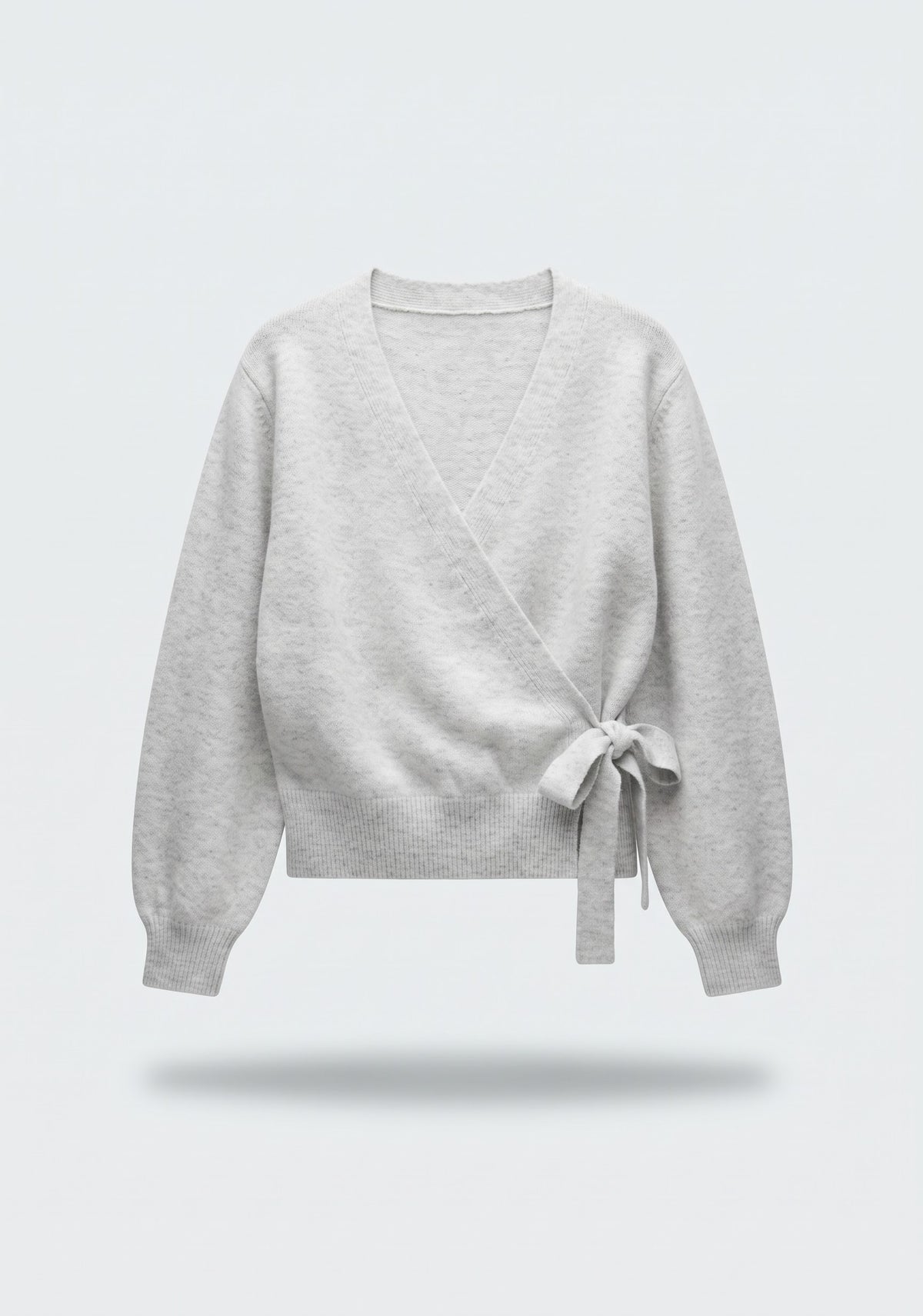 CARDIGAN CROISÉ EN MAILLE CHINÉE
