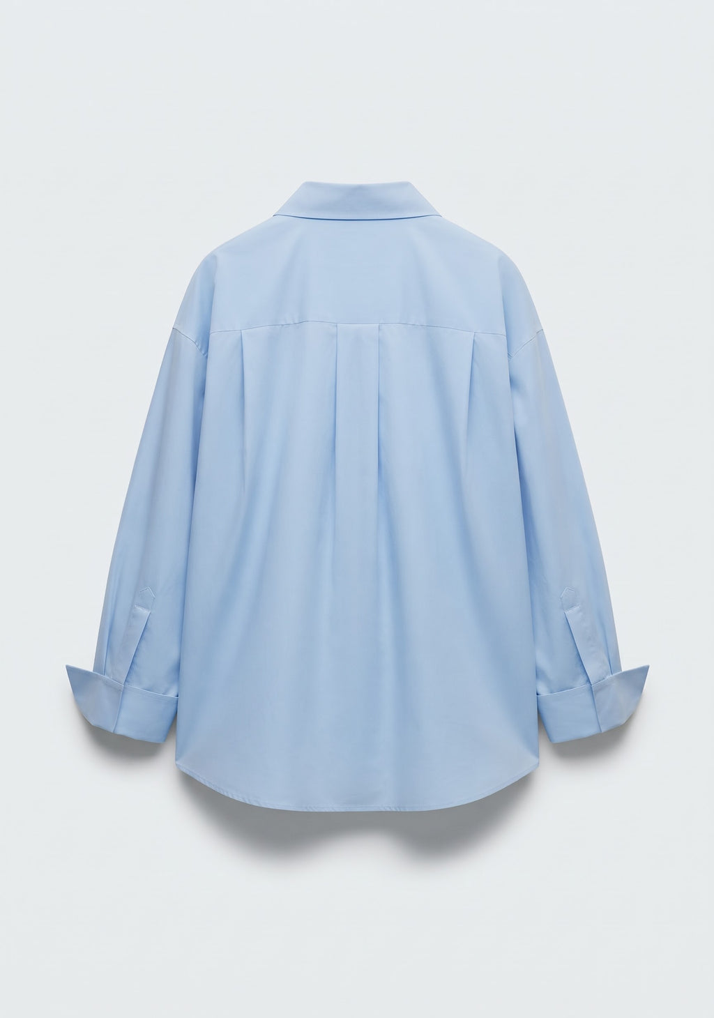 CHEMISE OVERSIZE EN COTON BLEU CLAIR