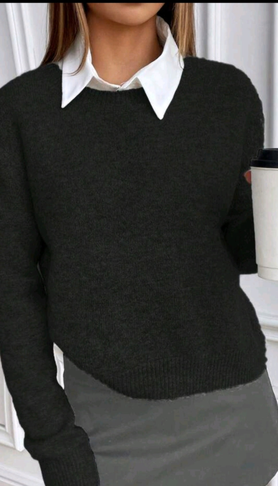 PULL OVERSIZE À COL ROND