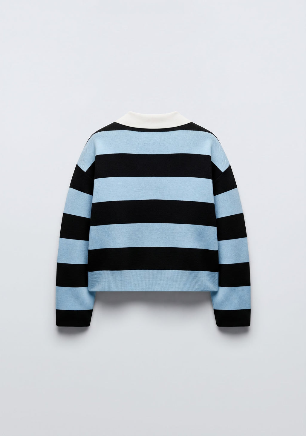 PULLOVER À COL REVER BICHROMATIQUE