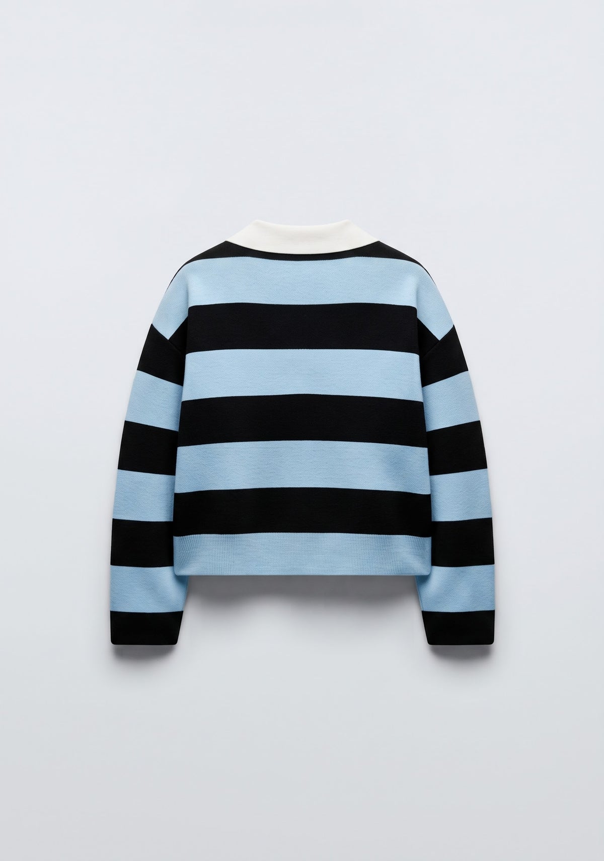 PULLOVER À COL REVER BICHROMATIQUE