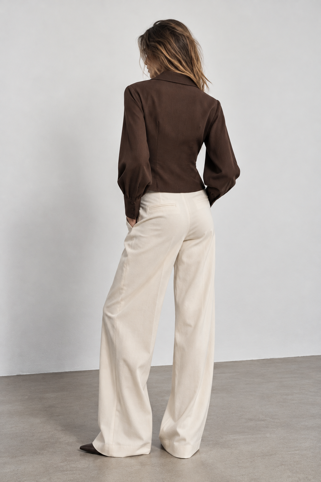 CHEMISE CROISÉE À COL À REVERS
